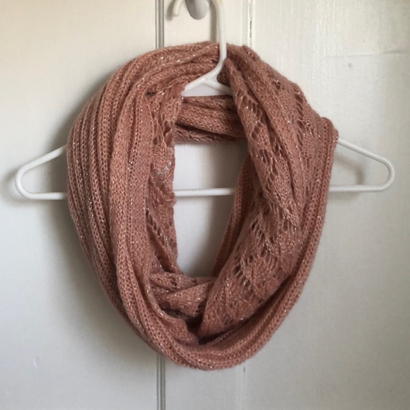 Ann Taylor Pink Knit Infinity Scarf - Picture 1 of 8